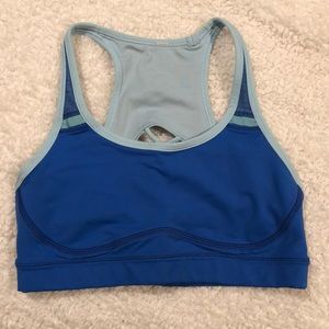Blue lululemon sports bra